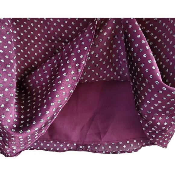 VINCE CAMUTO Women's 2 2P Petite Trinket Dress Wine Shift Ruched Sleeve Bust 34" - Picture 5 of 8